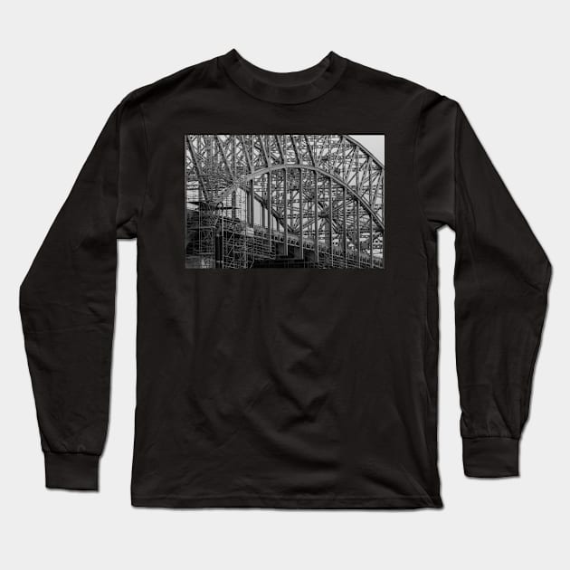 A Mighty Bridge In The Wind © Long Sleeve T-Shirt by PrinceJohn